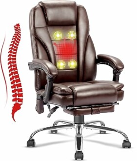 NOBLEMOOD Ergonomic Heated Massage Office Chair